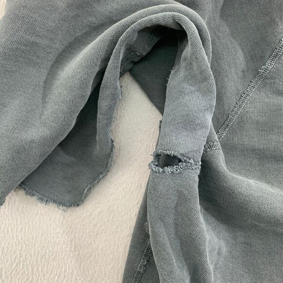 Nili Lotan Pullover Sweater Top Womens Medium Charcoal Black Sleeve Ripped - Picture 9 of 16